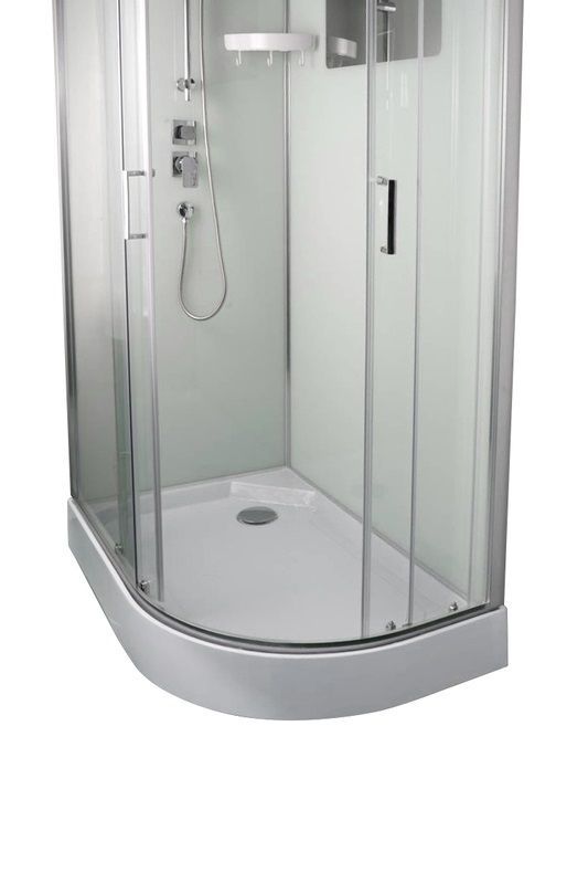 Душовий бокс Veronis 120x80 (Профіль - хром, скло - прозоре) BN-3-120 (L)
