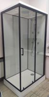 Душовий бокс Veronis 120x80 (Профіль - чорний, скло - прозоре) VE-BN812R