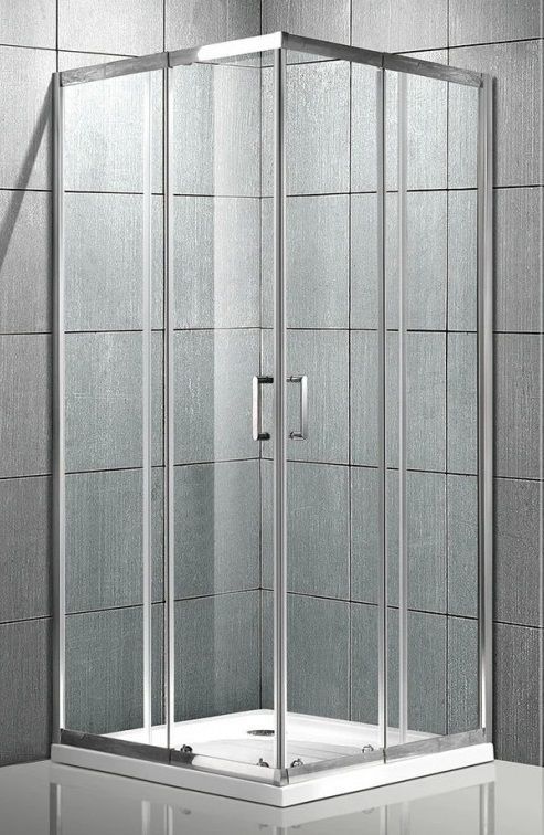 Душова кабіна Veronis FLEX-7-15 110-120х90-100 см (Профіль - хром, скло - прозоре) без піддона