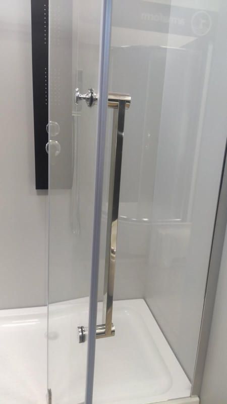 Душова кабіна Veronis 120x80 (Профіль - хром, скло - прозоре) KN-8-11 з піддоном