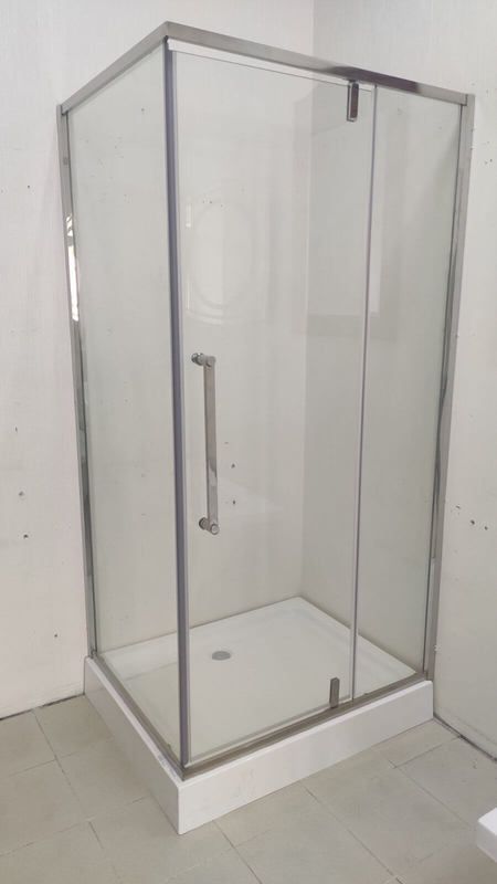 Душова кабіна Veronis 100x80 (Профіль - хром, скло - прозоре) KN-16-10 з піддоном