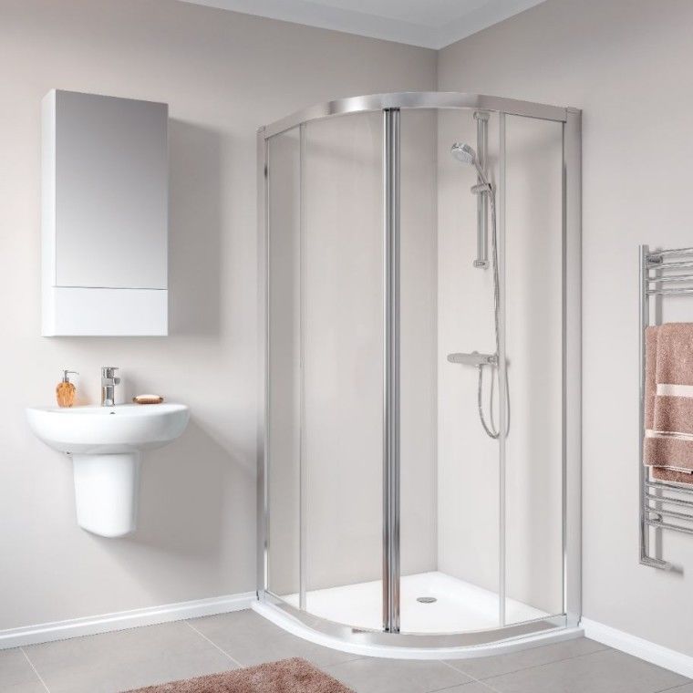 Душова кабіна Geberit Geo 90х90 (Профіль - хром, скло - прозоре) 560.121.00.2