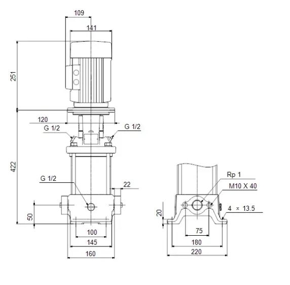 Електронасос свердловинний Grundfos CR 3-12 A-A-A-E-HQQE 96516599