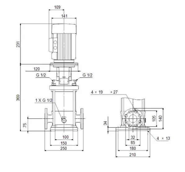 Електронасос свердловинний Grundfos CRN 5-5 A-FGJ-A-E-HQQE 96517184