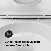 Унітаз підвісний Am.Pm Func AquaSpin CFA1902SC із сидінням Soft Close