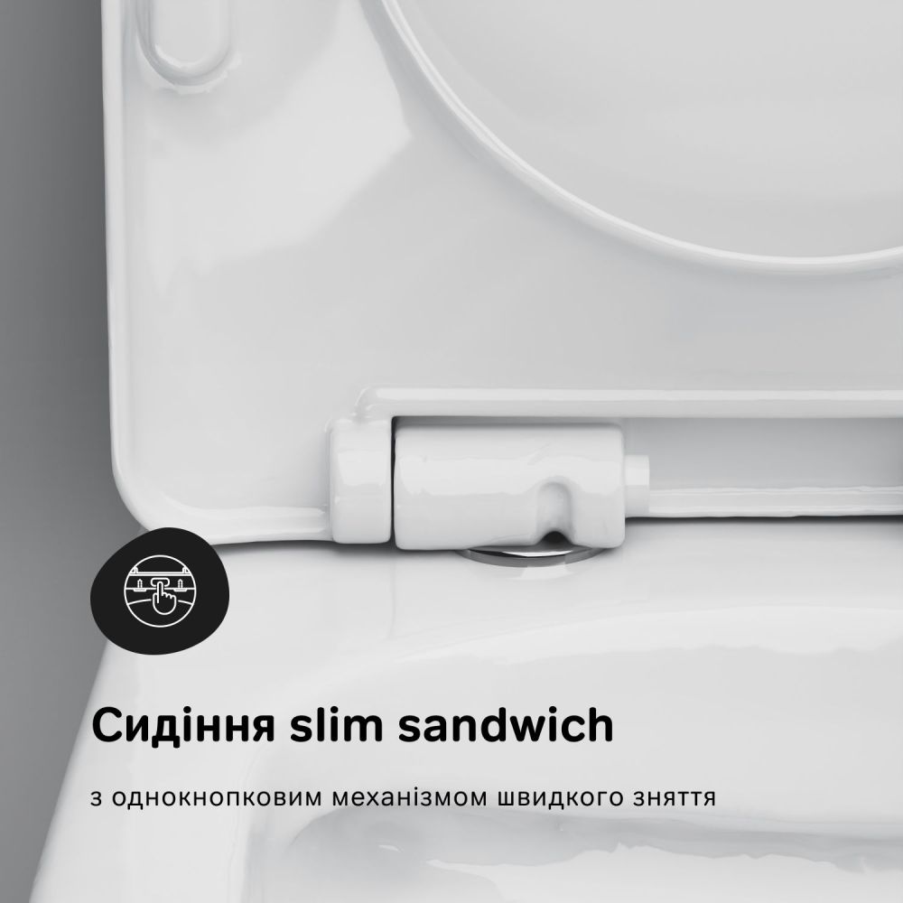 Унитаз подвесной Am.Pm X-Joy S C85A1703SC с сиденьям Soft Сlose