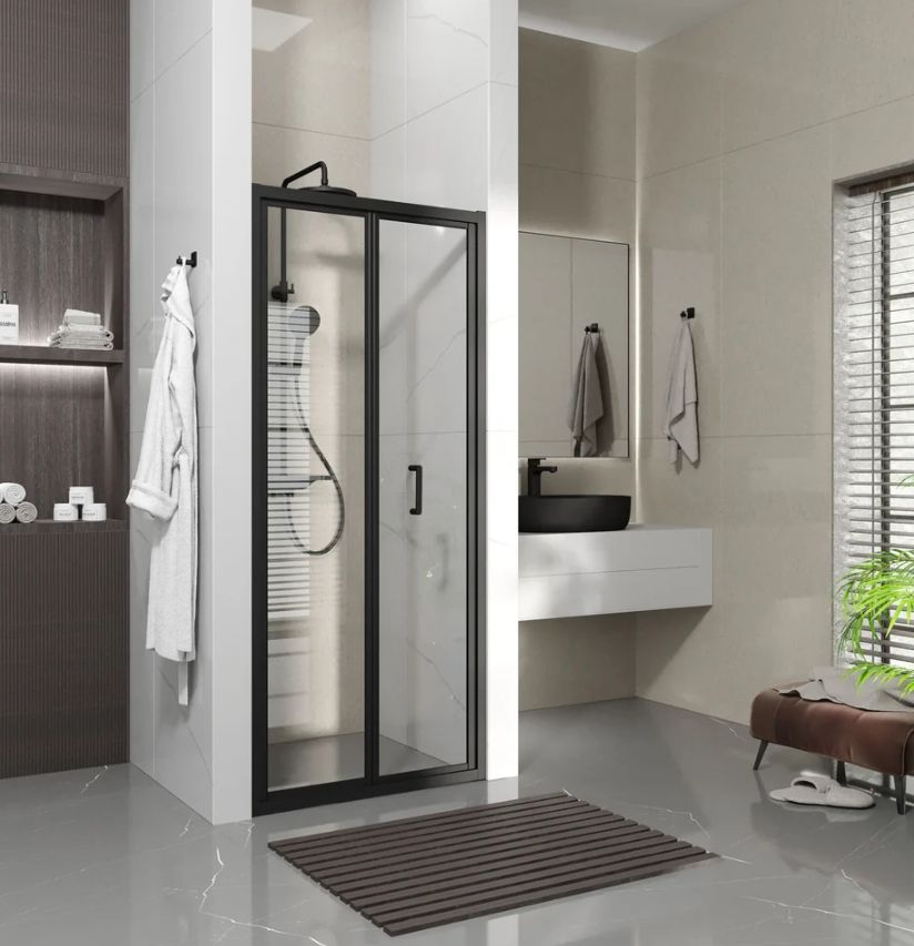 Душові двері Koller Pool Line Pro 90 см (Профіль - чорний, скло - прозоре) 1538172445
