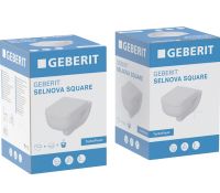 Унітаз підвісний Geberit Selnova Square TurboFlush 503.154.00.1 із сидінням Soft Close