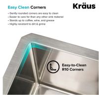 Кухонна мийка Kraus Standart PRO з нержавіючої сталі KHU101-21