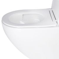 Інсталяція Geberit Duofix 458.103.00.1 з клавішею Delta30 + Унітаз підвісний Qtap Jay Ultra Quiet QT07335177W з сидінням Soft Close