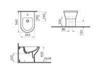 Біде для підлоги VitrA Integra 88-7039B003-7200