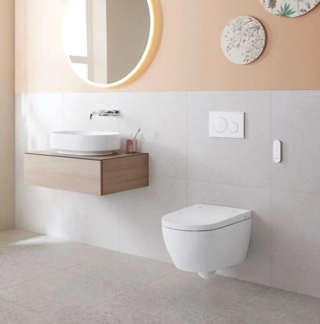 Унітаз підвісний Geberit AquaClean Alba 146.350.01.1 з функцією біде та сидінням Soft Close