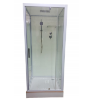 Душовий бокс Veronis 90x90 (Профіль - білий, скло - прозоре) BN-1-04 R