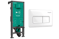 Інсталяція для унітазу Hansgrohe iFrame Universal 99001450 з кнопкою Original Q білий глянсовий