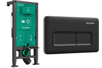 Інсталяція для унітазу Hansgrohe iFrame Universal 99001670 із клавішею Original Q чорний матовий