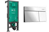 Інсталяція для унітазу Hansgrohe iFrame Universal 99003000 з клавішею Element E хром