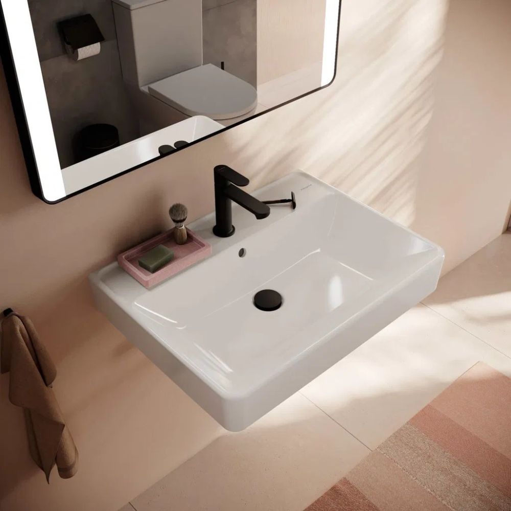 Раковина підвісна Hansgrohe Xanuia Q 65 см білий глянцевий 60134450