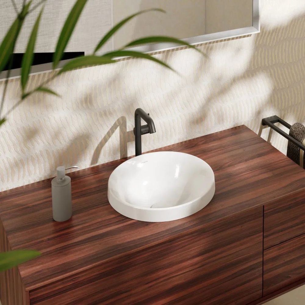 Раковина накладна Hansgrohe Xuniva S 40 см білий глянцевий 60155450