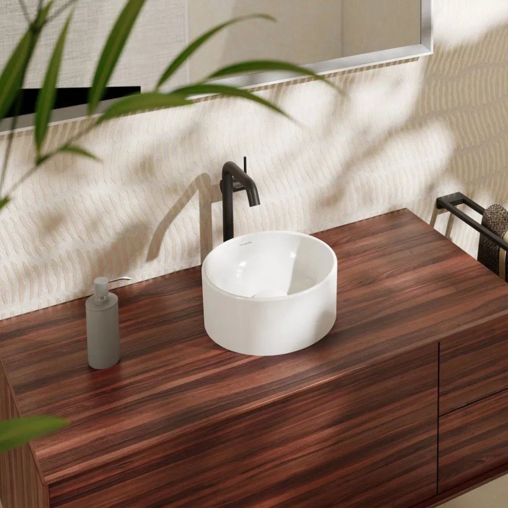 Раковина накладна Hansgrohe Xuniva S 30 см білий глянцевий 60163450