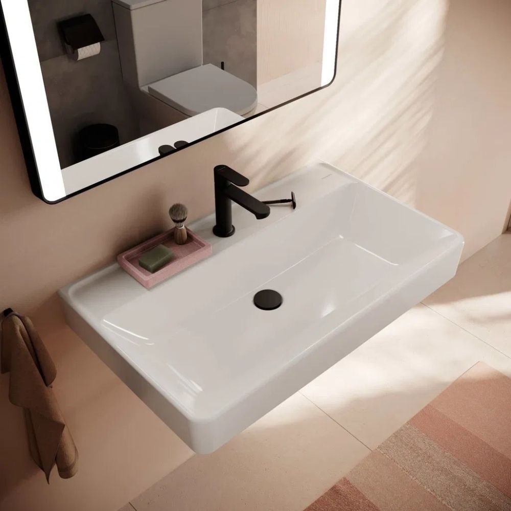 Раковина підвісна Hansgrohe Xanuia Q 80 см білий глянцевий 60227450