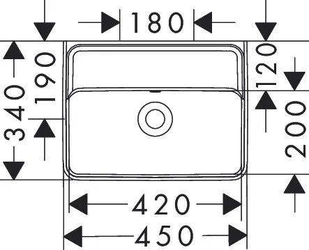 Раковина підвісна Hansgrohe Xanuia Q 45 см білий глянцевий 60229450