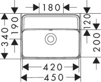 Раковина підвісна Hansgrohe Xanuia Q 45 см білий глянцевий 60229450