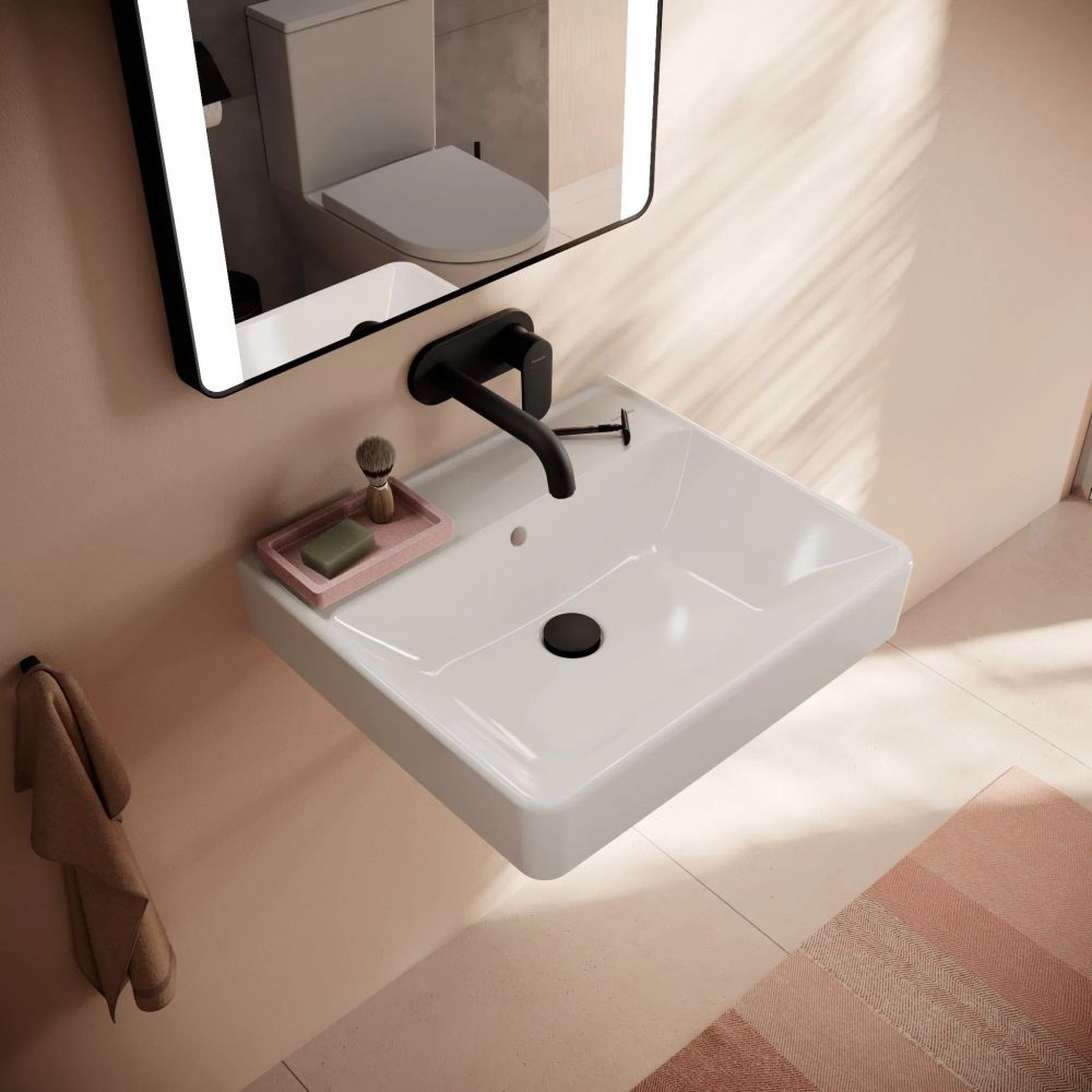 Раковина подвесная Hansgrohe Xanuia Q 55 см белый глянцевый 60235450
