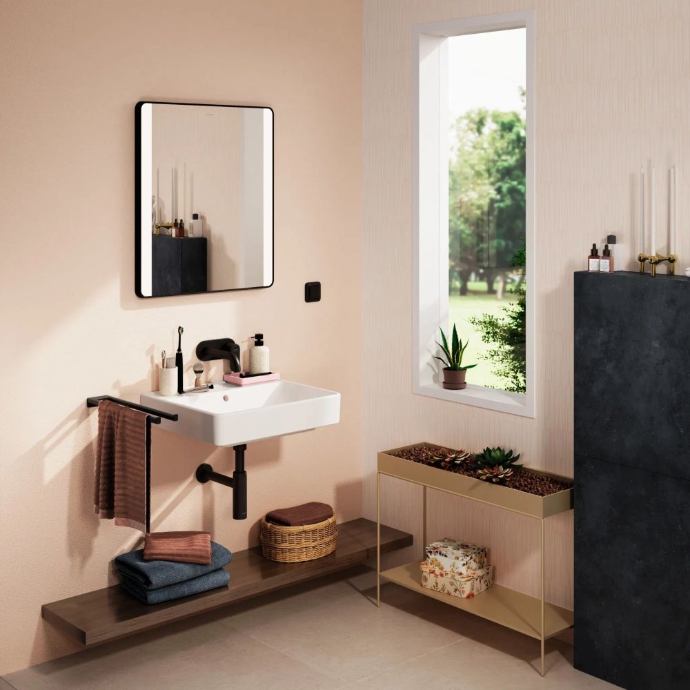 Раковина подвесная Hansgrohe Xanuia Q 55 см белый глянцевый 60235450