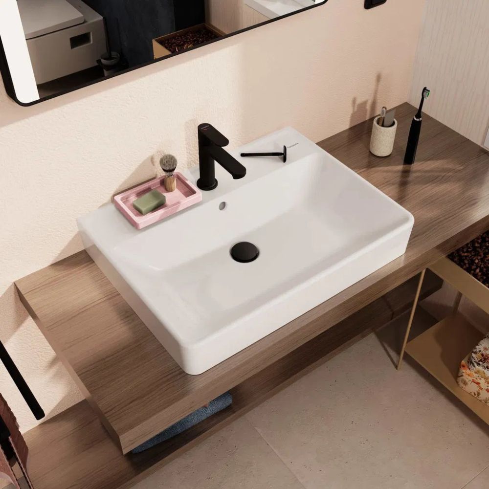 Раковина підвісна Hansgrohe Xanuia Q 65 см білий глянцевий 60252450
