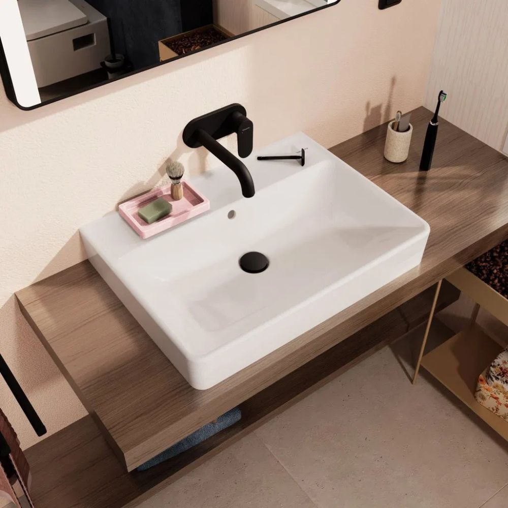 Раковина підвісна Hansgrohe Xanuia Q 65 см білий глянцевий 60254450