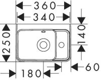 Раковина підвісна Hansgrohe Xanuia Q 36 см білий глянцевий 61006450