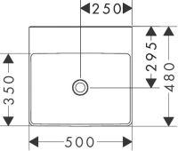 Раковина підвісна Hansgrohe Xelu Q 50 см білий глянцевий 61013450