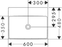 Раковина накладна Hansgrohe Xelu Q 60 см білий глянцевий 61019450