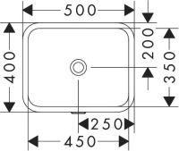 Раковина врізна Hansgrohe Xuniva Q 50 см білий глянцевий 61052450
