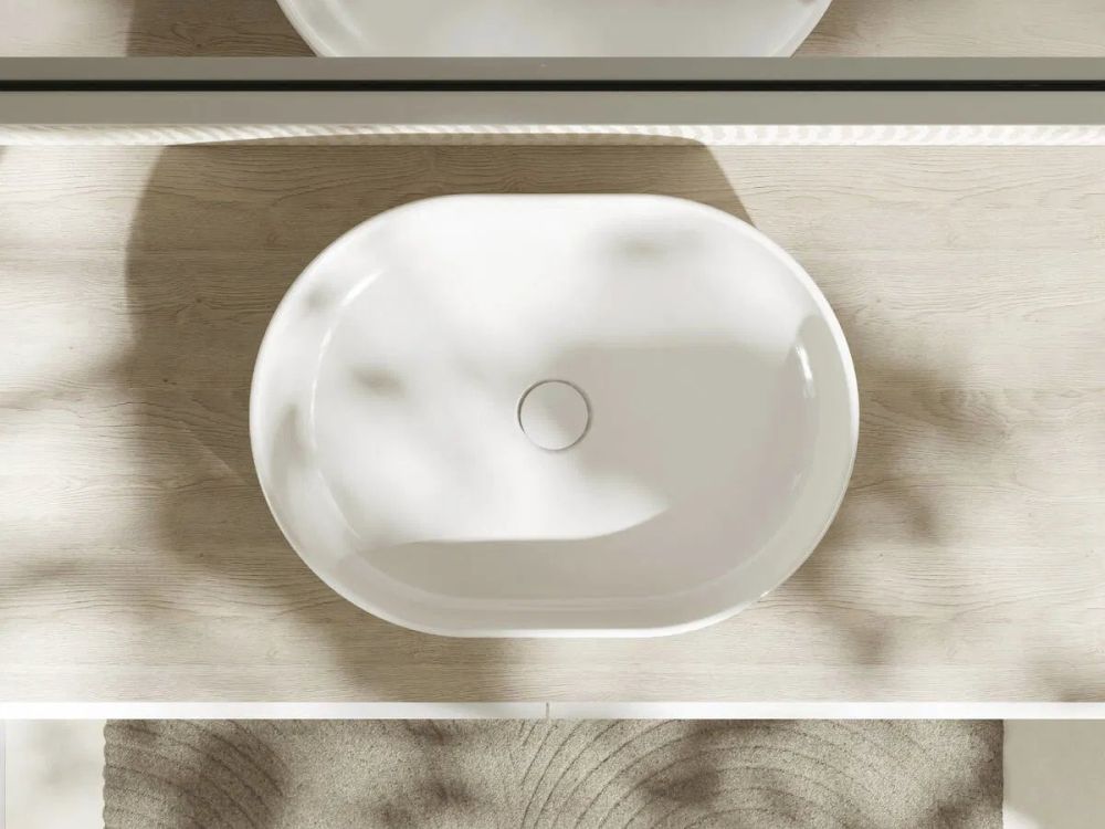 Раковина накладна Hansgrohe Xuniva U 55 см білий глянцевий 61073450