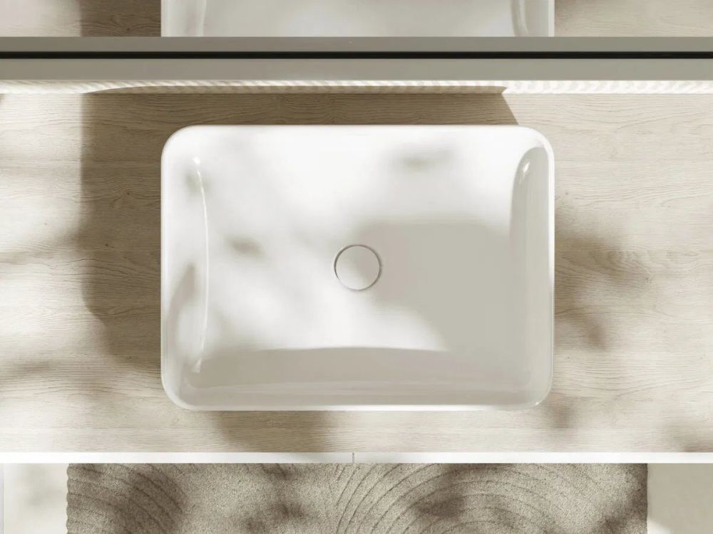 Раковина накладна Hansgrohe Xuniva Q 55 см білий глянцевий 61075450