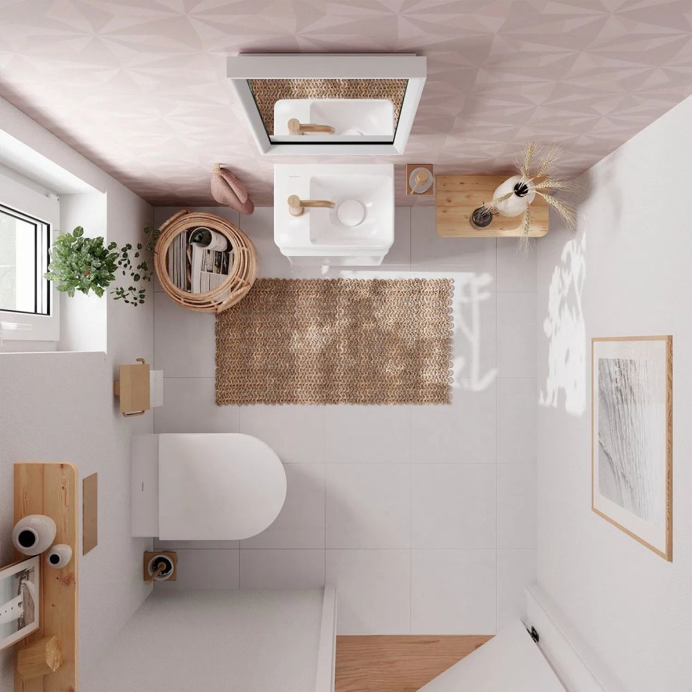 Раковина подвесная Hansgrohe Xelu Q 36 см белый глянцевый 61085450
