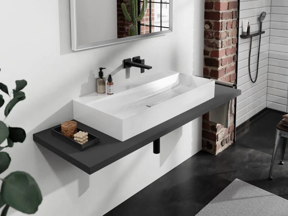 Раковина підвісна Hansgrohe Xevolos E 100 см білий глянцевий 61103450