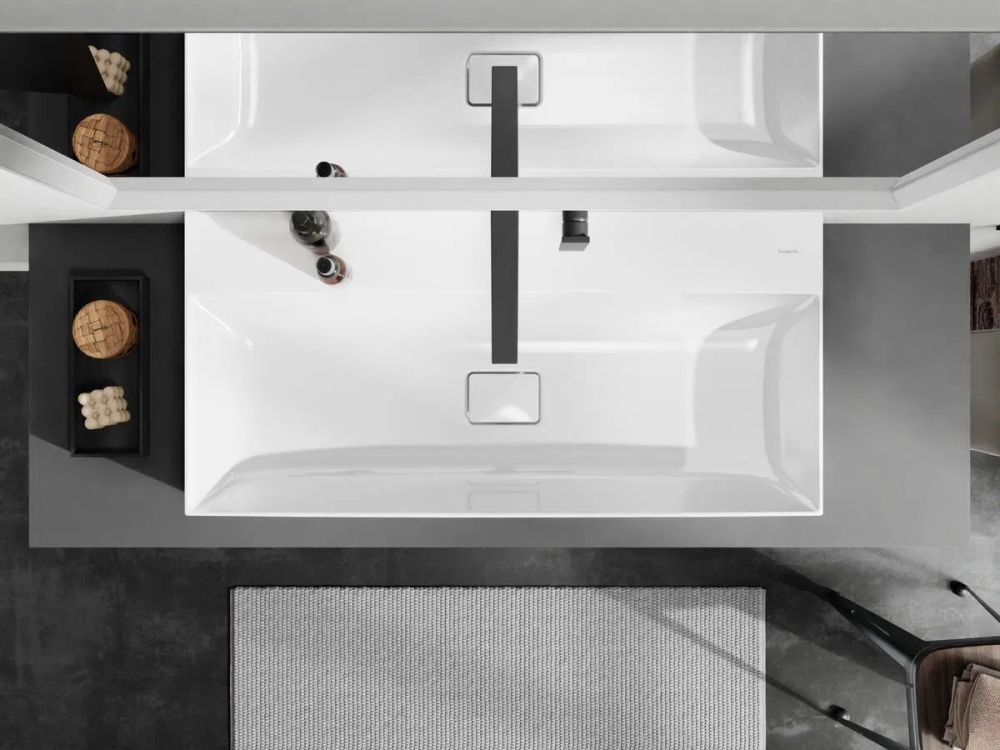 Раковина підвісна Hansgrohe Xevolos E 100 см білий глянцевий 61103450