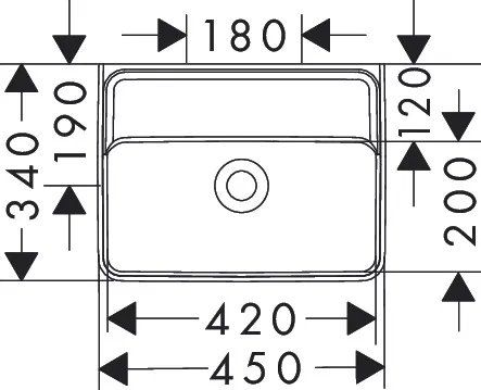 Раковина подвесная Hansgrohe Xanuia Q 45 см белый глянцевый 61142450