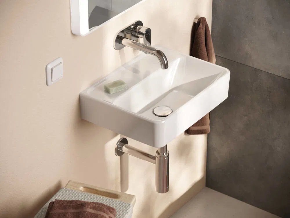 Раковина подвесная Hansgrohe Xanuia Q 45 см белый глянцевый 61142450