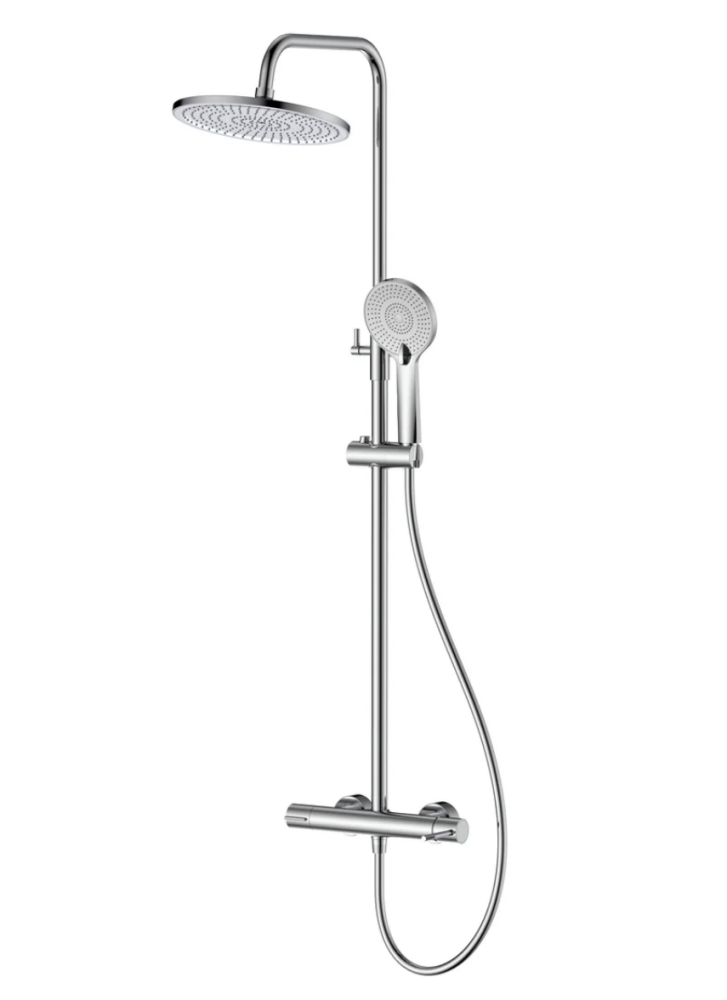 Душова кабіна Koller Pool Dakota 90x90 (Профіль - хром, скло - матове) 1405652304 + Душова система Koller Pool Line Pro хром 1138360305