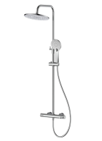 Душова кабіна Koller Pool Dakota 90x90 (Профіль - хром, скло - матове) 1405652304 + Душова система Koller Pool Line Pro хром 1138360305