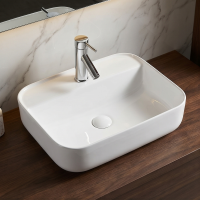 Раковина накладна AquA PooL Safir 50 см біла глянцева 88SN5040