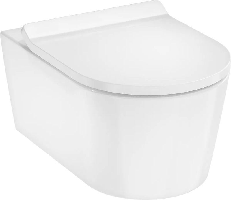 Унітаз підвісний Hansgrohe EluPura S білий глянцевий 62025450 з сидінням SoftClose