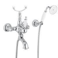 Смеситель для ванны Bugnatese Oxford хром OXFCR6302 с душевым гарнитуром