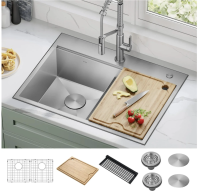 Кухонна мийка Kraus Kore нержавіюча сталь KWT302-30