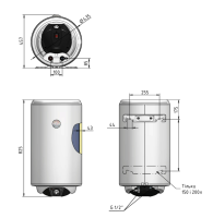 Накопичувальний водонагрівач Thermo Alliance Spectra 80 л SV0804420D
