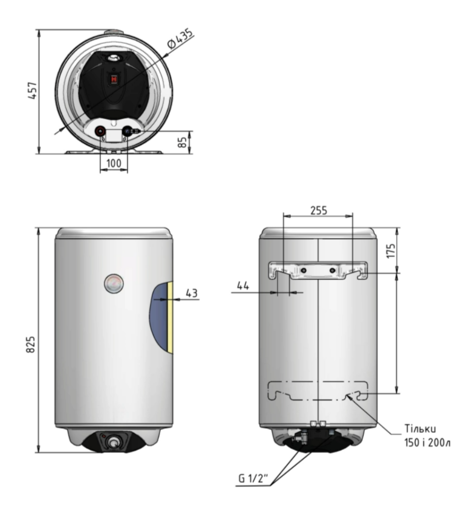Накопичувальний водонагрівач Thermo Alliance Spectra 80 л SV0804420C