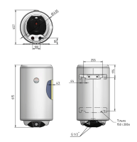 Накопичувальний водонагрівач Thermo Alliance Spectra 50 л SV0504415W